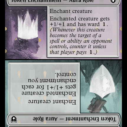 Copy // Royal Role / Virtuous Role Double-Sided Token [Wilds of Eldraine Commander Tokens]