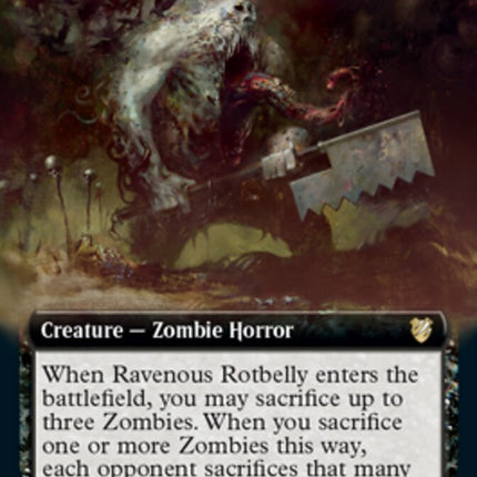 Ravenous Rotbelly (Extended Art) [Innistrad: Midnight Hunt Commander]