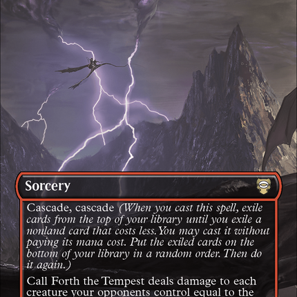 Call Forth the Tempest (Borderless) (Surge Foil) [The Lord of the Rings: Tales of Middle-Earth Commander]