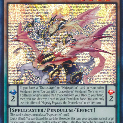 Majesty Pegasus, the Dracoslayer [MP23-EN173] Prismatic Secret Rare