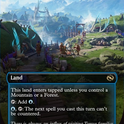 Mistrise Village (Borderless) [Tarkir: Dragonstorm]