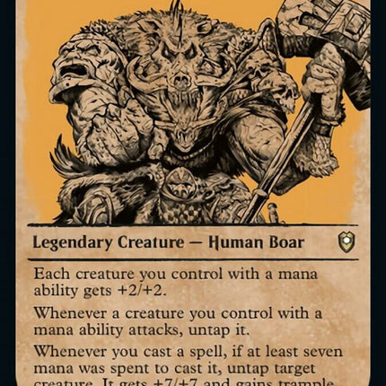 Raggadragga, Goreguts Boss (Showcase) [Commander Legends: Battle for Baldur's Gate]