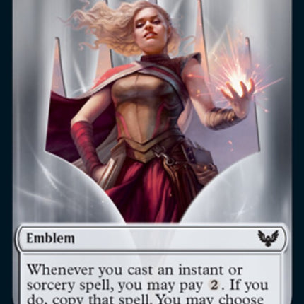 Fractal // Rowan, Scholar of Sparks Emblem Double-Sided Token [Strixhaven: School of Mages Tokens]