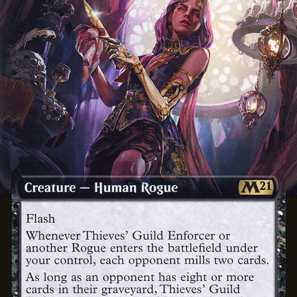 Thieves' Guild Enforcer (Extended Art) [Core Set 2021]