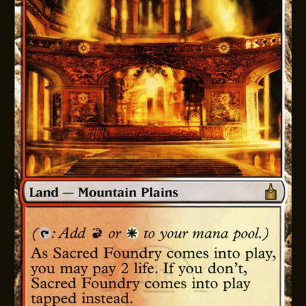Sacred Foundry [Ravnica: City of Guilds]