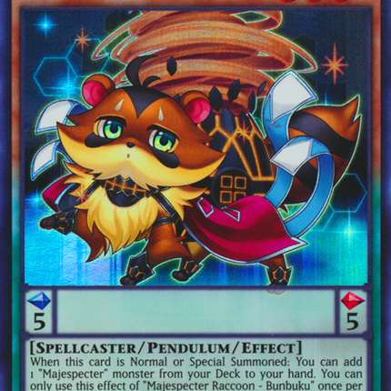Majespecter Raccoon - Bunbuku [MP16-EN126] Ultra Rare