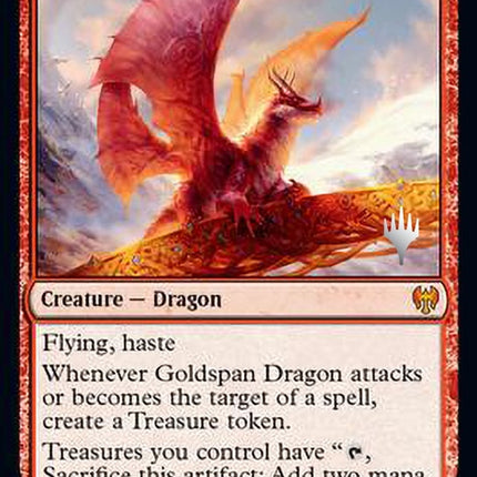 Goldspan Dragon (Promo Pack) [Kaldheim Promos]