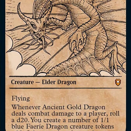 Ancient Gold Dragon (Showcase) [Commander Legends: Battle for Baldur's Gate]
