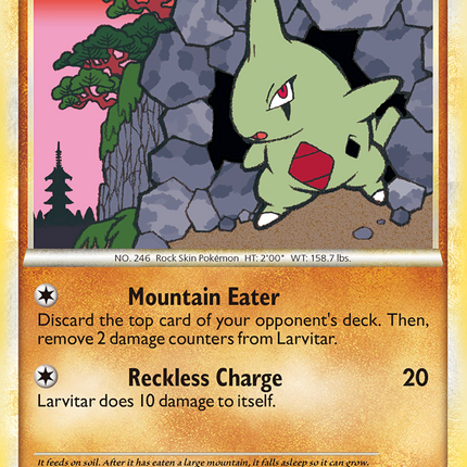 Larvitar (50/95) [HeartGold & SoulSilver: Unleashed]