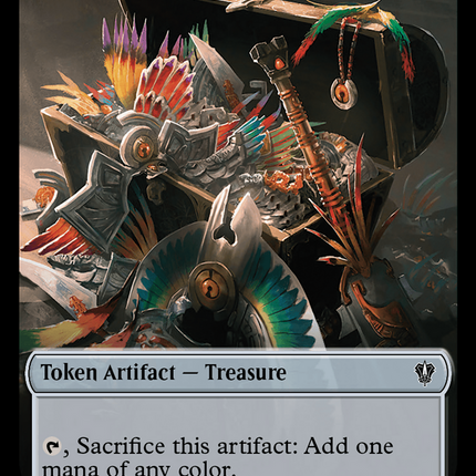 Gold // Treasure Double-Sided Token [Murders at Karlov Manor Commander Tokens]