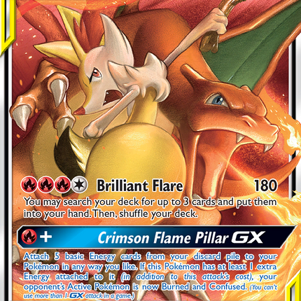 Charizard & Braixen GX (22/236) [Sun & Moon: Cosmic Eclipse]