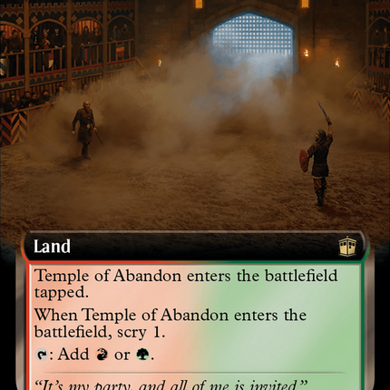 Temple of Abandon (Extended Art) (Surge Foil) [Doctor Who]
