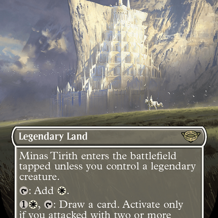 Minas Tirith (Borderless) (Surge Foil) [The Lord of the Rings: Tales of Middle-Earth]