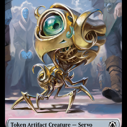 Feather // Servo Double-Sided Token [March of the Machine Commander Tokens]
