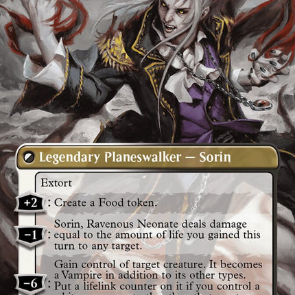 Sorin of House Markov // Sorin, Ravenous Neonate (Borderless) (Textured Foil) [Modern Horizons 3]