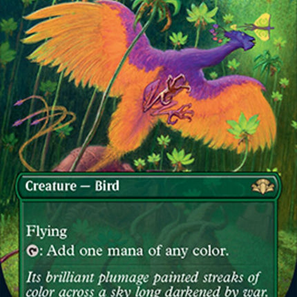 Birds of Paradise (Borderless Alternate Art) [Dominaria Remastered]