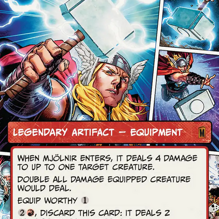 Mjolnir, Hammer of Thor (Borderless) (0303) [Marvel Super Heroes]