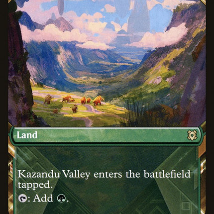 Kazandu Mammoth // Kazandu Valley (Showcase) [Zendikar Rising]