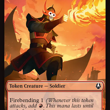 Ally (0005) // Soldier (0002) Double-Sided Token [Avatar: The Last Airbender Tokens]
