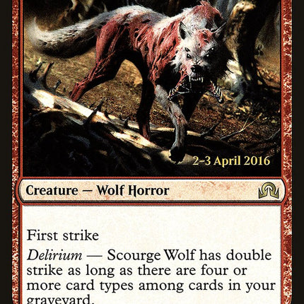 Scourge Wolf [Shadows over Innistrad Prerelease Promos]