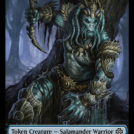 Salamander Warrior // Treasure Double-Sided Token [The Lost Caverns of Ixalan Commander Tokens]