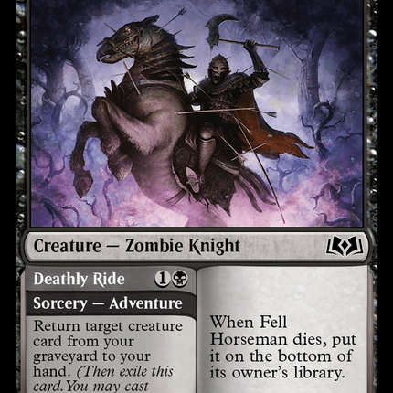 Fell Horseman // Deathly Ride [Wilds of Eldraine]
