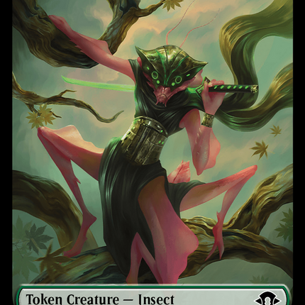 Beast (0015) (Ripple Foil) // Insect (0025) Double-Sided Token [Modern Horizons 3 Commander Tokens]