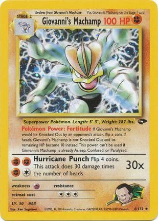 Giovanni's Machamp (6/132) [Gym Challenge Unlimited]