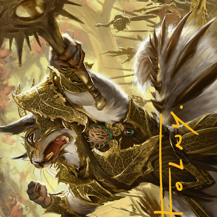 Honored Dreyleader Art Card (Gold-Stamped Signature) [Bloomburrow Art Series]