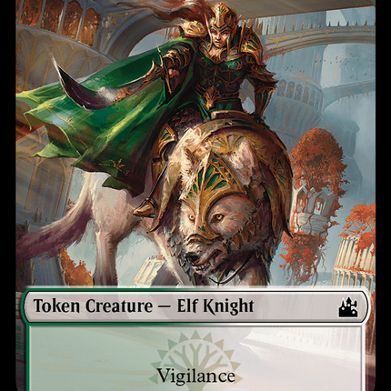 Elf Knight // Sphinx Double-Sided Token [Ravnica Remastered Tokens]