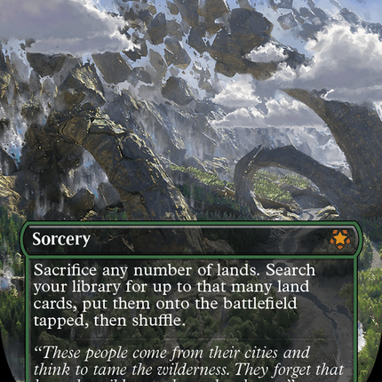 Scapeshift (Borderless) [Outlaws of Thunder Junction Special Guests]