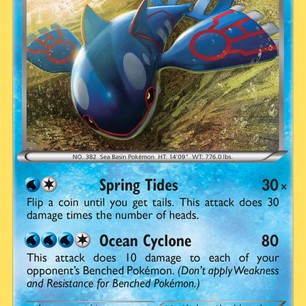 Kyogre (XY51) [XY: Black Star Promos]