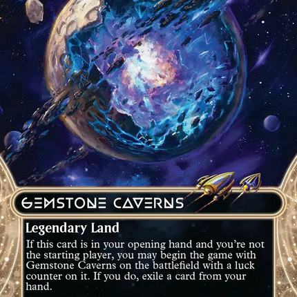 Gemstone Caverns (0016) (Borderless) [Edge of Eternities: Stellar Sights]