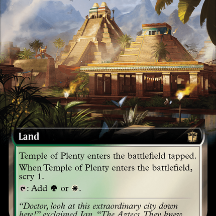 Temple of Plenty (Extended Art) (Surge Foil) [Doctor Who]