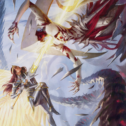 Elspeth's Smite Art Card [March of the Machine Art Series]