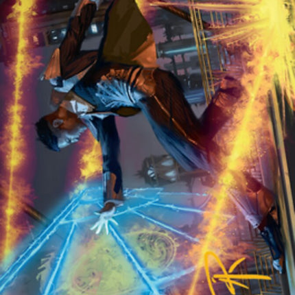 Wingshield Agent Art Card (Gold-Stamped Signature) [Streets of New Capenna Art Series]