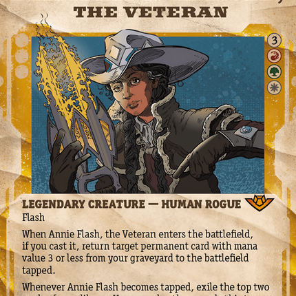 Annie Flash, the Veteran (Showcase) [Outlaws of Thunder Junction]