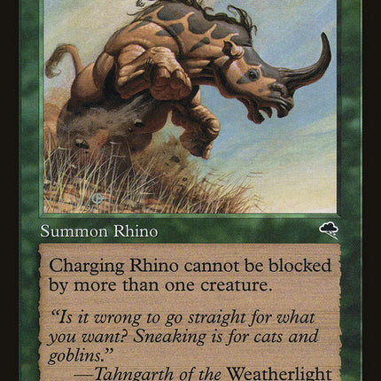 Charging Rhino [Tempest]