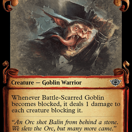 Battle-Scarred Goblin [The Lord of the Rings: Tales of Middle-Earth Showcase Scrolls]
