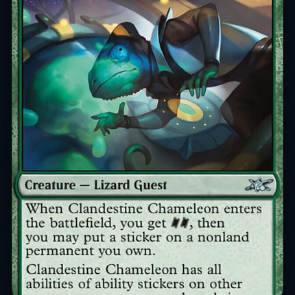Clandestine Chameleon (Galaxy Foil) [Unfinity]
