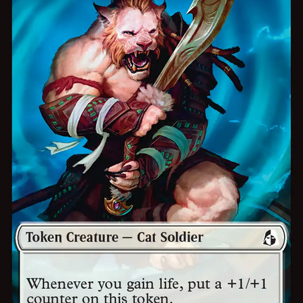 Ajani's Pridemate // Mowu Double-Sided Token [Reality Fracture Tokens]