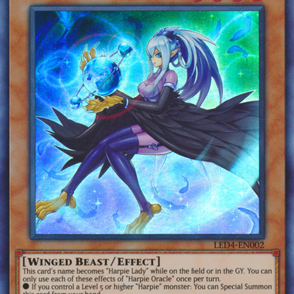 Harpie Oracle [LED4-EN002] Super Rare
