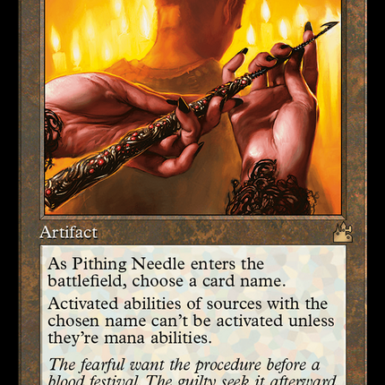 Pithing Needle (Retro Frame) [Ravnica Remastered]