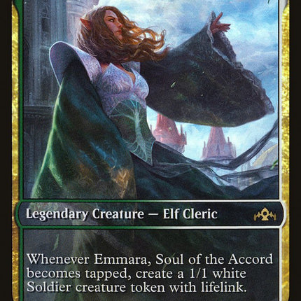 Emmara, Soul of the Accord (Store Championship) (Full Art) [Guilds of Ravnica Promos]