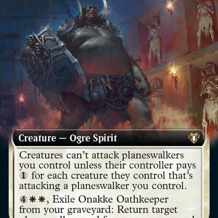 Onakke Oathkeeper (Extended Art) [Commander Masters]