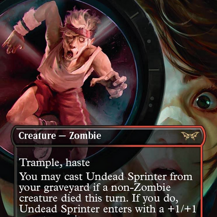Undead Sprinter (Borderless) [Duskmourn: House of Horror]