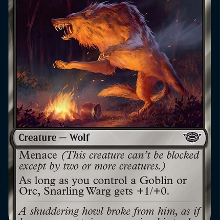 Snarling Warg [The Lord of the Rings: Tales of Middle-Earth]