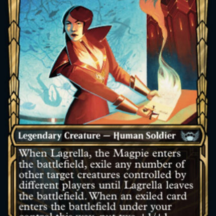 Lagrella, the Magpie (Showcase Golden Age Gilded Foil) [Streets of New Capenna]