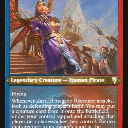 Zara, Renegade Recruiter (Etched) [Commander Legends]