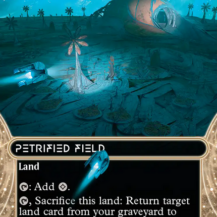 Petrified Field (0122) (Borderless) (Galaxy Foil) [Edge of Eternities: Stellar Sights]